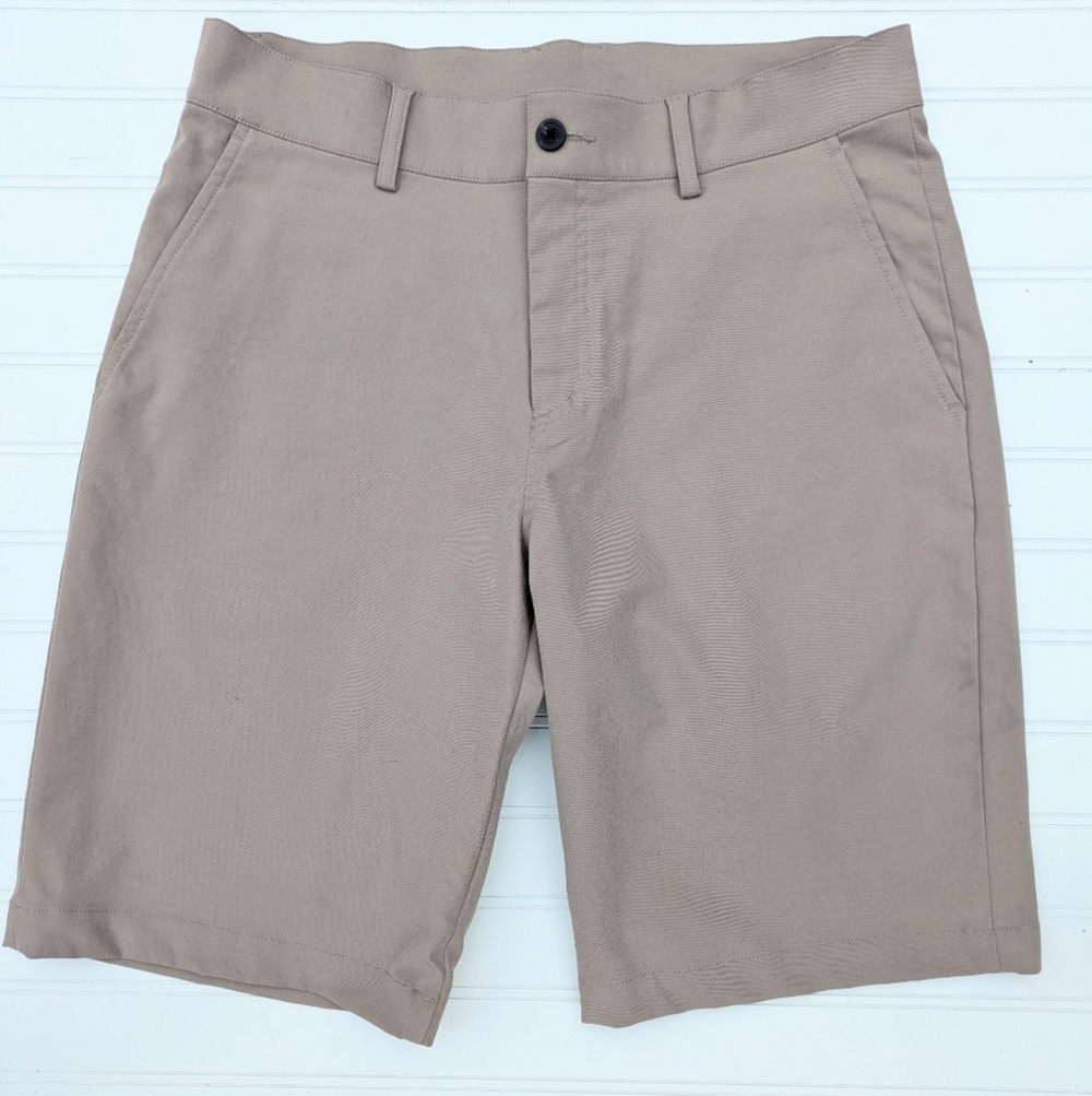 Kjus Tan Flat Front Shorts